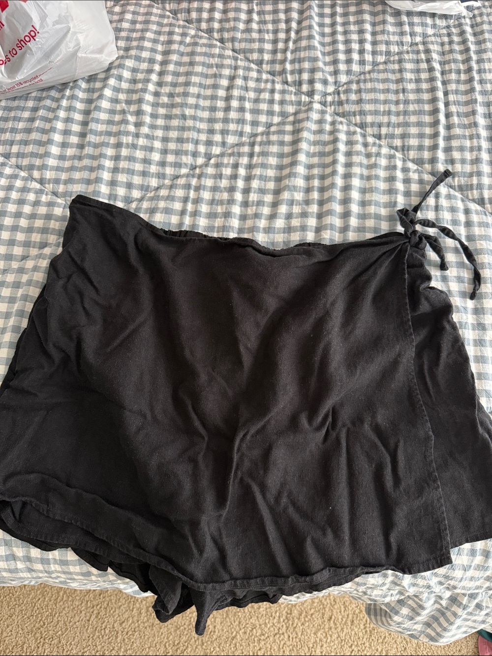 Old Navy Black Wrap Skirt with Side Tie